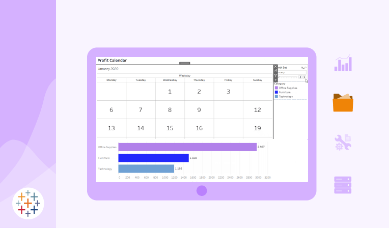 calendario tableau