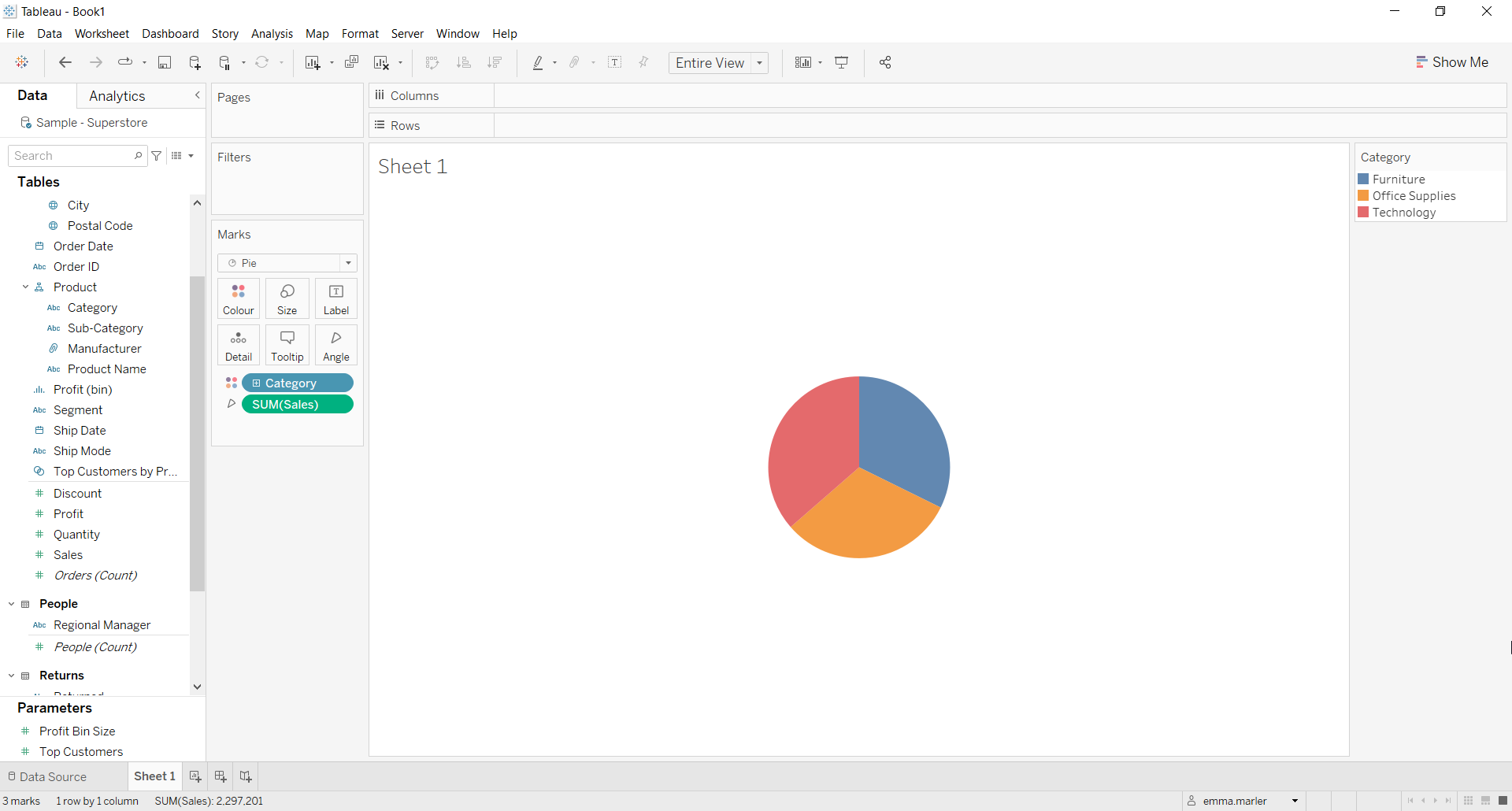 How to make a Pie Chart in Tableau | Visualitics