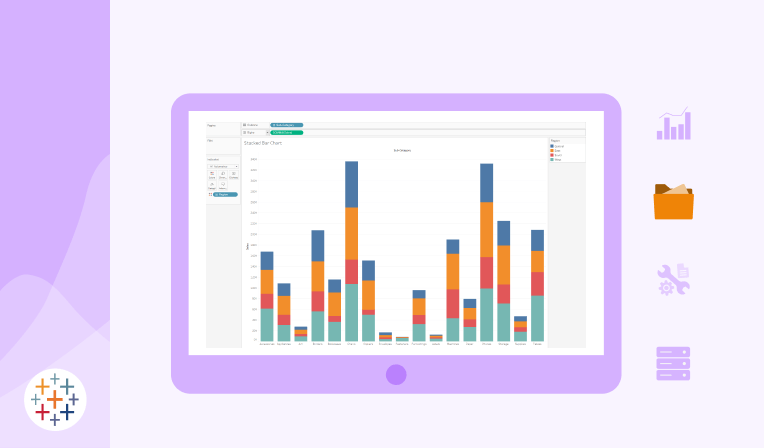 How create Stacked Bar Chart Tableau