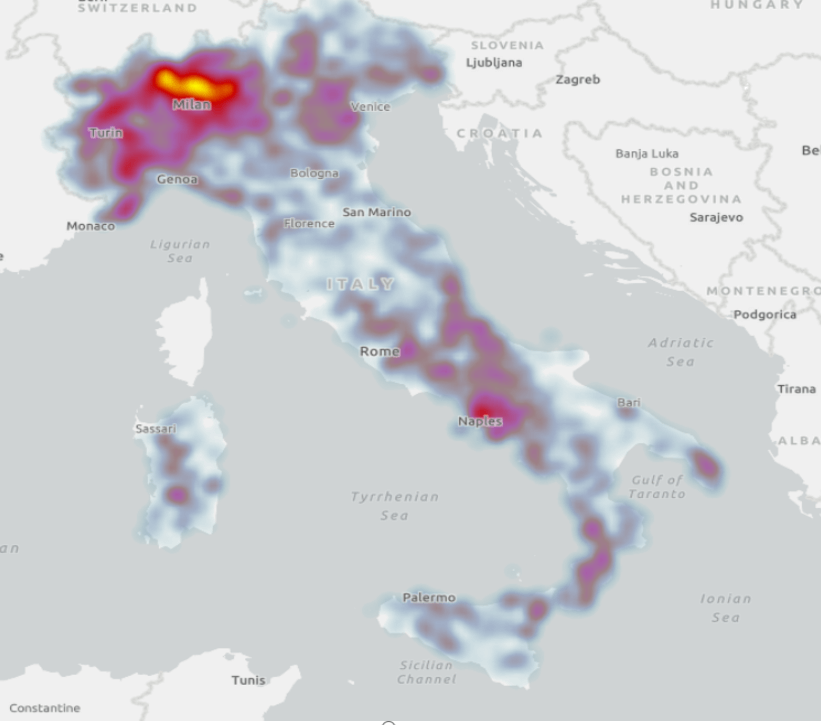 heat arcGIS map power bi