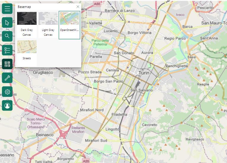 preset della mappa