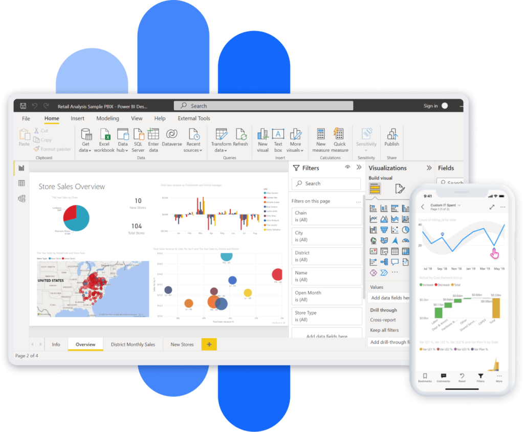 Power Bi - interfaccia Visualitics