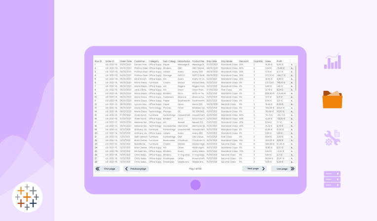 Come gestire la paginazione di milioni di righe in Tableau